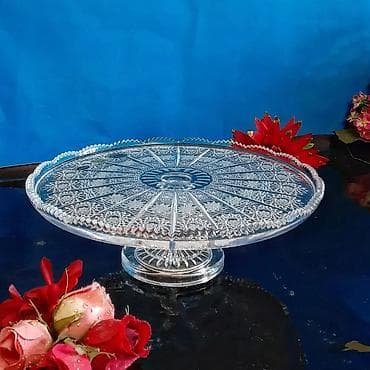 demir qapi sekilleri: Çexya bohemia firmasi boyuķ olcude 31 sm. tort qabi ve ya wirniyyat — 1