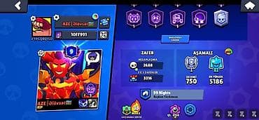 Digər: Brawl Stars hesabı – yüksək göstəricilər və zəngin kontent - Kupa — 3