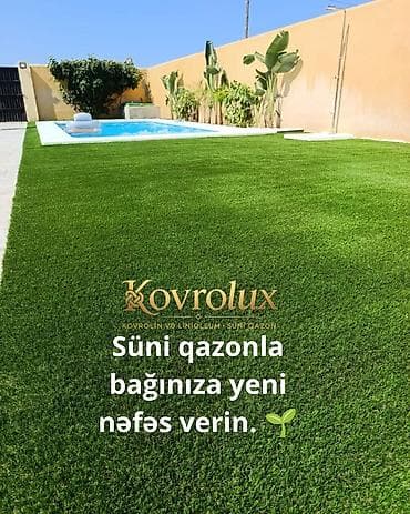 Искусственный газон: 🌿 Süni Qazon Satışı 🌿 Müasir və baxımsız yaşıl məkanlar yaratmaq — 8