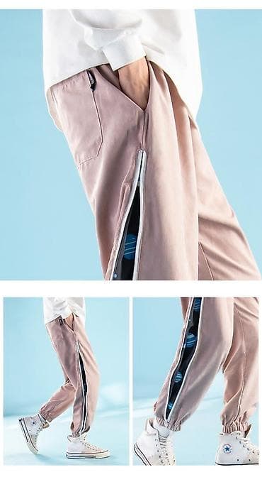 kişi botu: Uniseks idman şalvarı – yan səthdə tam uzunluqlu fermuar Yenidir — 2