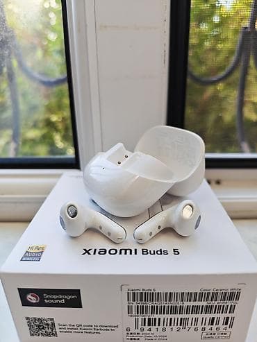Qulaqcıqlar: İşlənmiş Simsiz (Bluetooth) Qulaqcıqlar, Xiaomi, rəng - Ağ — 4