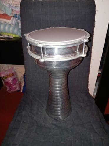 səs sistemi: Alüminium darbouka (qalın gövdəli) - Material: cilalanmış alüminium — 1