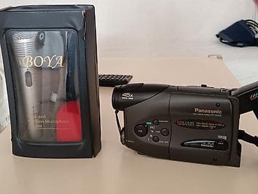 dash cam: Panasonic NV‑R500 VHSC videocamera + BOYA mikrofon seti Məhsul — 3