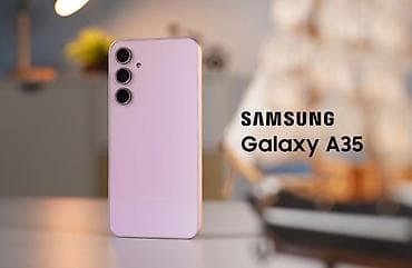 ТВ и видео: Samsung Galaxy A35, 256 ГБ, цвет - Фиолетовый, Две SIM карты — 1