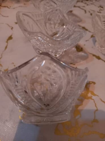 Süfrə qab-qacaqı: Tort və şiriniyyat qabı, Şüşə, SSRİ — 2