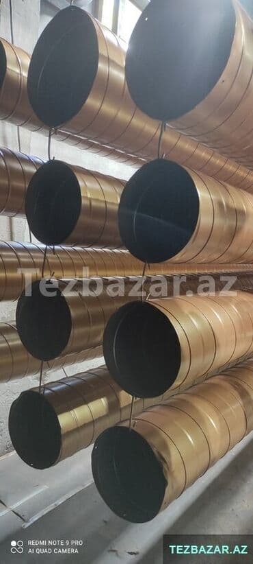 Elektrik işləri: Havalandırma sistemləri üçün istifadə olunan, metal materialdan — 2