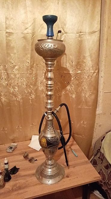 Metallik nərgilə – klassik şərq dizaynı - Korpus: tam metal, relyef