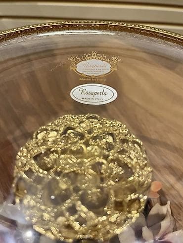 Tort və şiriniyyat qabı, rəng - Qızılı, Şüşə, İtaliya lalafo.az -da Tort və şiriniyyat qabı, rəng - Qızılı, Şüşə, İtaliya