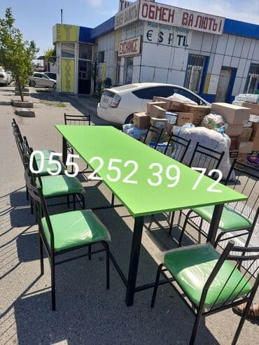 metbex mebileri: Mətbəx üçün, Yeni, Açılmayan, Dördbucaq masa, 2 stul — 11