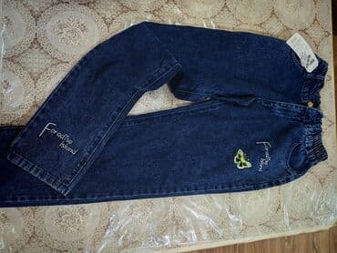 QAZ: Rəng - Göy, Cins şalvar, Uniseks, 10 - 12 yaş — 4