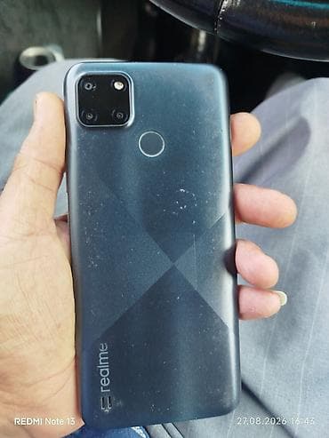 dublikat iphone satisi: Realme C21Y, 64 GB, rəng - Boz, Barmaq izi — 2