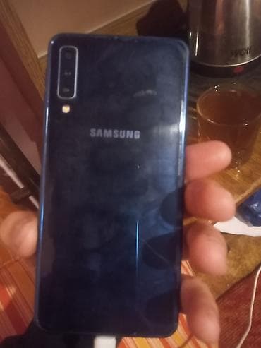 a7 samsung: Samsung Galaxy A7 2018, 64 GB, rəng - Mavi, İki sim kartlı — 2