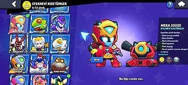 62K Kupa Brawl Stars Hesabı 90 Karakter | 44 Prestij | 3 Hiperşarj | 8 — 5