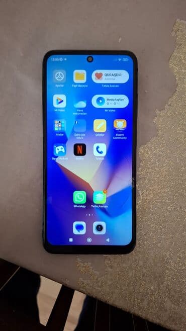 cat ekran: Redmi Note 10S, 128 GB, rəng - Boz, Barmaq izi — 1
