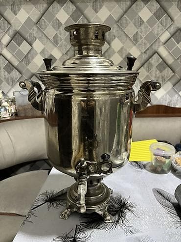 qaqa şekilleri: İşlənmiş Od Samovar, 9 l, Ünvandan götürmə — 1
