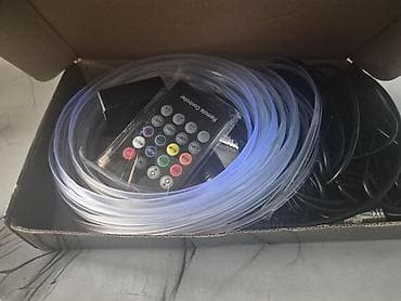 masin salonu ucun led isiqlar: Avtomobil üçün RGB LED işıqlandırma komplekti – fiber optik — 1