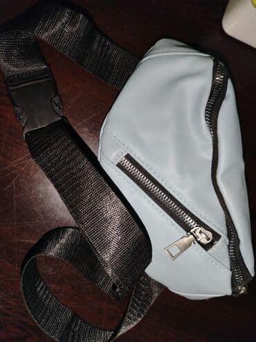 Очки: Məhsul: Çiyin/Bel üçün unisex “waist bag” (bananka) - Rəng: açıq mavi — 1