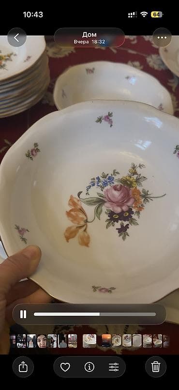 farfor nədir: Nahar dəsti, rəng - Ağ, Farfor — 6