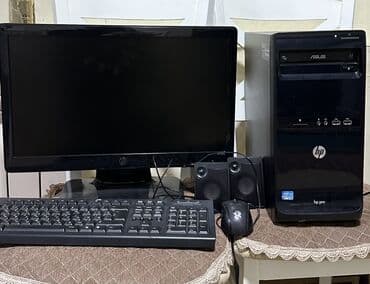 intel core i5: HP masaüstü kompüter komplekti.vindovs74 ram.tam əla veziyetdedir — 1