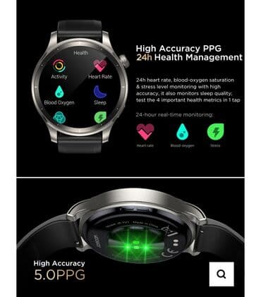 телефон fly evo tech: Смарт часы, Joyroom, Водонепроницаемый, цвет - Серебристый — 3