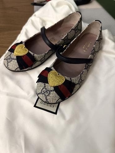 usaqlar ucun ayaqqabilar: Rəng - Bej Baletkalar, Ölçü: 28, Qız üçün — 2