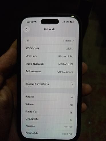 telefon kabro: IPhone 15 Pro, 128 GB, Qara, Face ID — 2