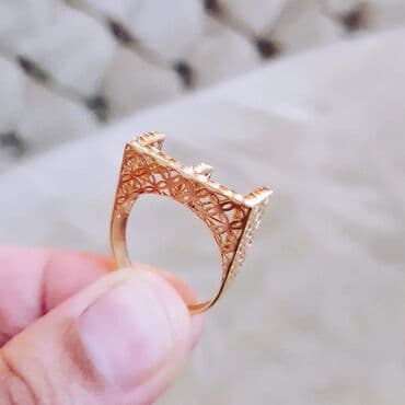 tek qizil gul qiymeti: Toy, Üzük, Sarı qızıl, 585 Əyar, Qaşsız — 3