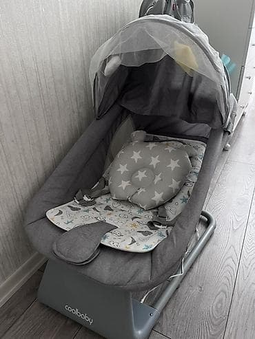 Детская мебель: Coolbaby uşaq beşiyi/elektrik yelləncəyi Tezedir az islenib pul — 1