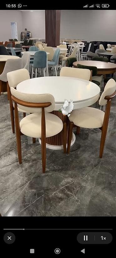 ikinci el metbext: Mətbəx üçün, Yeni, Açılmayan, Yumru masa, 4 stul — 1