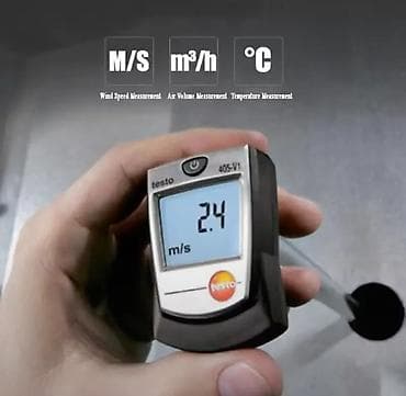 Otaq bitkiləri: Anemometr Model: Testo 405-V1 Kanal tutuculu yüksək dəqiqlikli — 4