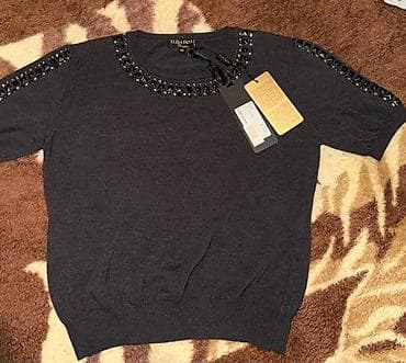 Qadın köynəyi – Elisa Fami - Rəng: tünd boz - Model: qısaqoll