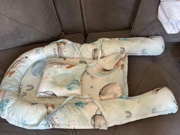 uşaqlar üçün çadır: Planet və kosmos mövzulu naxışları olan bu uşaq yatağı dəsti, körpənin — 2