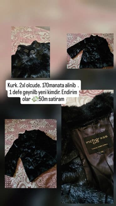 Kurk boyukdu 1 defe geyinilib yeniden secilmir. cox keyfiyyetlidi