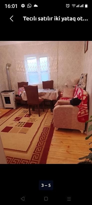 İki otaqlı mənzil satılır. Planlaşma: - 1 qonaq otağı - 1 yataq otağı