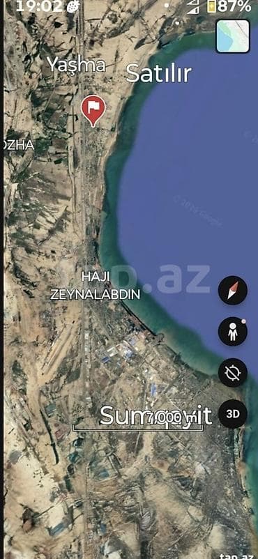 ev: Satılır: Yaşma istiqamətində, dənizə yaxın ərazidə torpaq sahəsi — 3