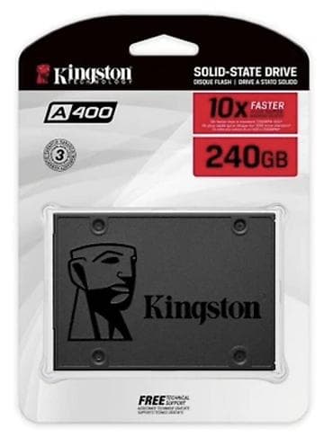 Kingston A400 SSD – 240GB - Növ: Solid-State Drive (SSD) - Seriya