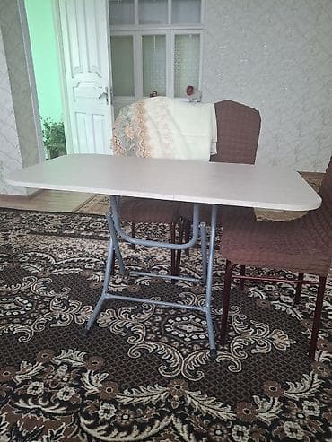 tabletka stullar: Qatlanan, Laminat, Dördbucaq masa — 1