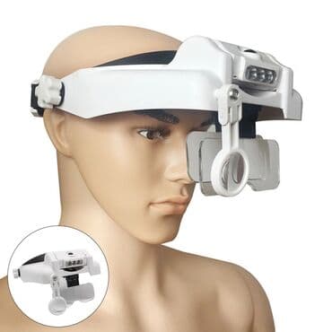 3 LED işıqlı böyüdücü, 🔶Eynək böyüdücü şüşə tiplidir, yüngüldür