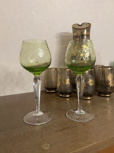 bişmiş şüşə qiyməti: Stəkanlar, rəng - Yaşıl — 1