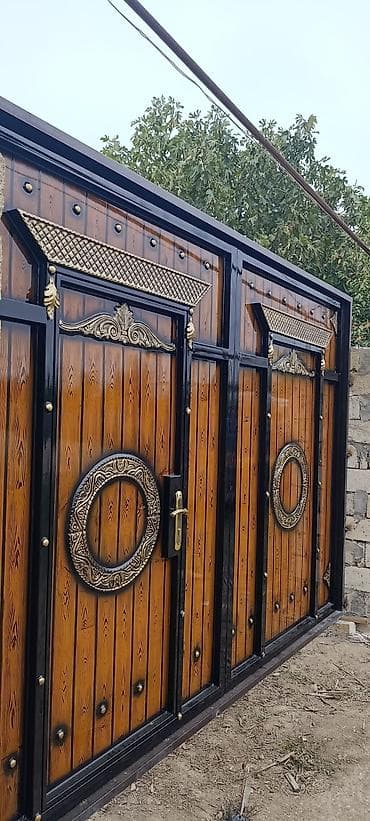 ev ağacı: Dəmir Həyət darvazası, Mexaniki, Qapı ilə, rəng - Qəhvəyi, Kredit yoxdur — 3