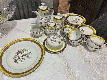 cay dəsti: Çay dəsti, rəng - Ağ, Farfor — 2
