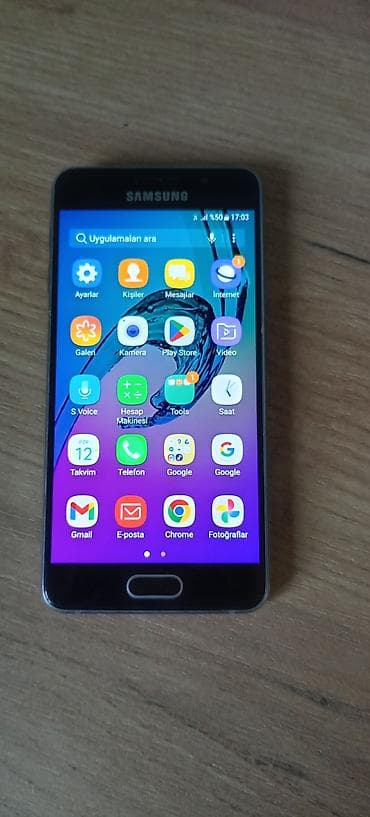 ev telefonlari: Samsung Galaxy A5 2016, 16 GB, rəng - Qara, İki sim kartlı — 1