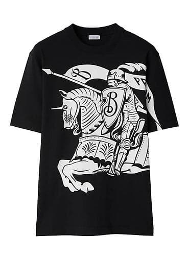 Futbolka, Burberry, M, rəng - Qara