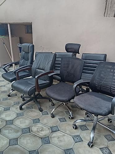 Ofis dolabları: İşlənmiş, Təkərli, Qolları tənzimlənir, Dəri — 6