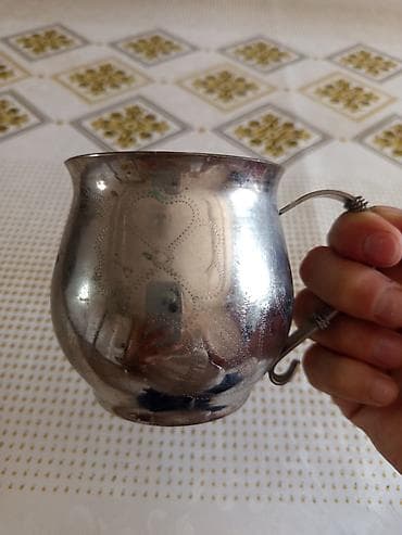 Ev və bağ: Fincanlar, rəng - Gümüşü, Metal, 1 əd — 4