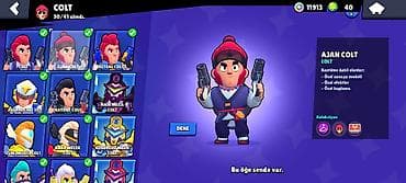 мини: Salam bu hesabda ajan colt var deyerli hesabdı 2 defe brawl pass plus — 3