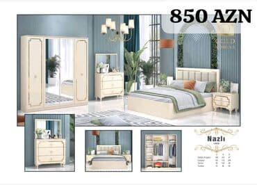 işlenmiş termolar: İkinəfərlik çarpayı, Dolab, Termo, 2 tumba, Azərbaycan, Yeni — 1