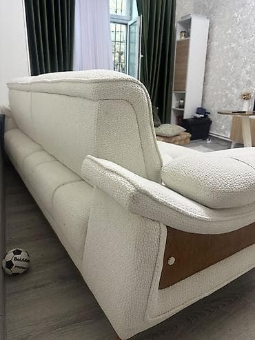Divanlar: Məhsul: Müasir 4‑yerlik divan - Rəng: krem/ivori - Dizayn — 2