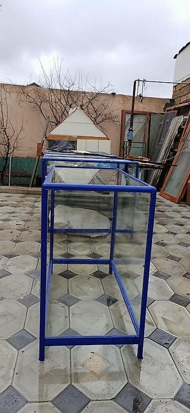 Restoran, kafe avadanlığı: 85 * 100 * 50, Göy, İşlənmiş, Ünvandan götürmə — 4