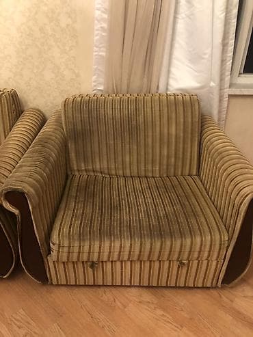 3 parçalı yumşaq mebel dəsti - Tərkib: 1 ədəd divan (2-3 nəfərlik) + — 3